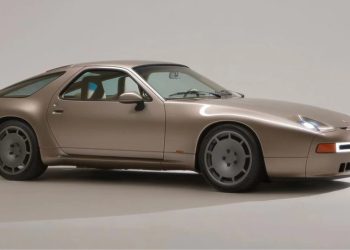 Porsche 928 restomod front quarter view