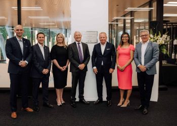 Auckland mayor Phil Goff opening new BMW Group New Zealand headquarters