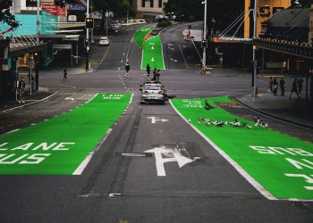 Bus lanes in Auckland city