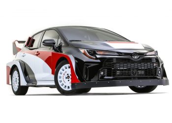 Toyota GR Corolla Rally Concept front three quarter view
