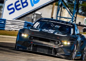 Ford Mustang GT3 racing at Sebring