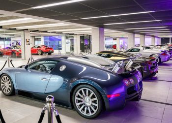 Line up of supercars at Starship Supercar Show 2021