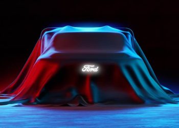 Ford F-150 Lightning Pikes Peak racer under covers