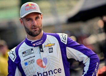 Shane van Gisbergen looking at the camera