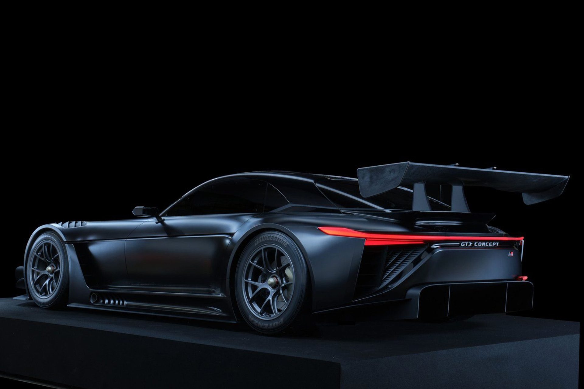 Black Toyota GT concept on black