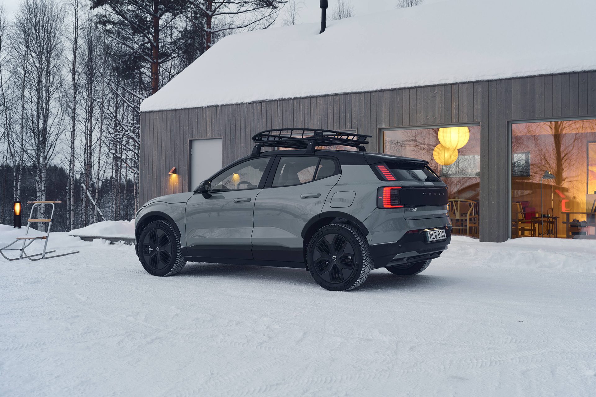 Volvo EX30 Cross Country in the snow