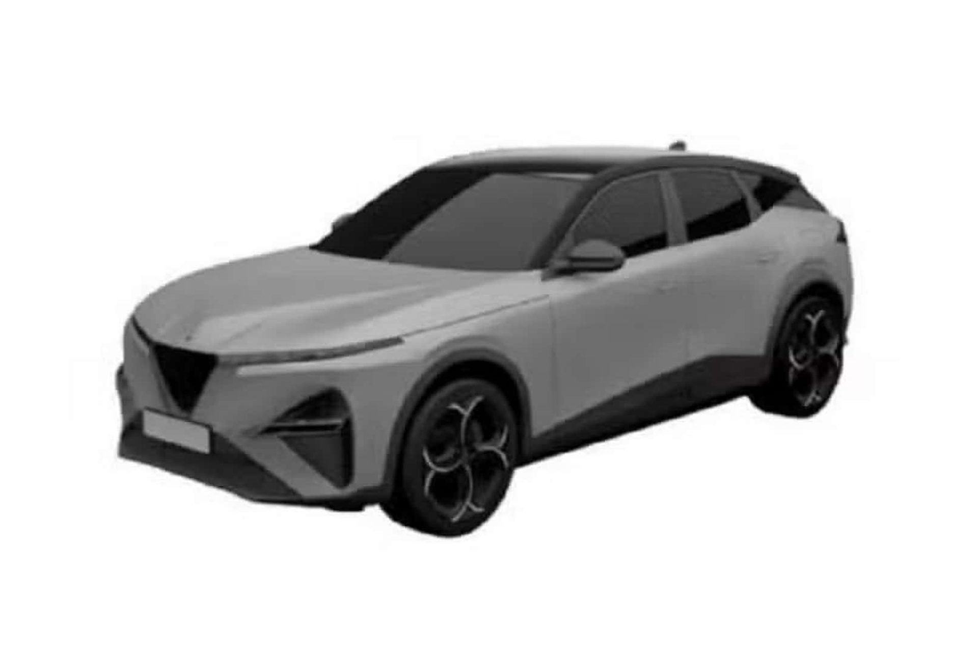 New Alfa Romeo Stelvio in black and white