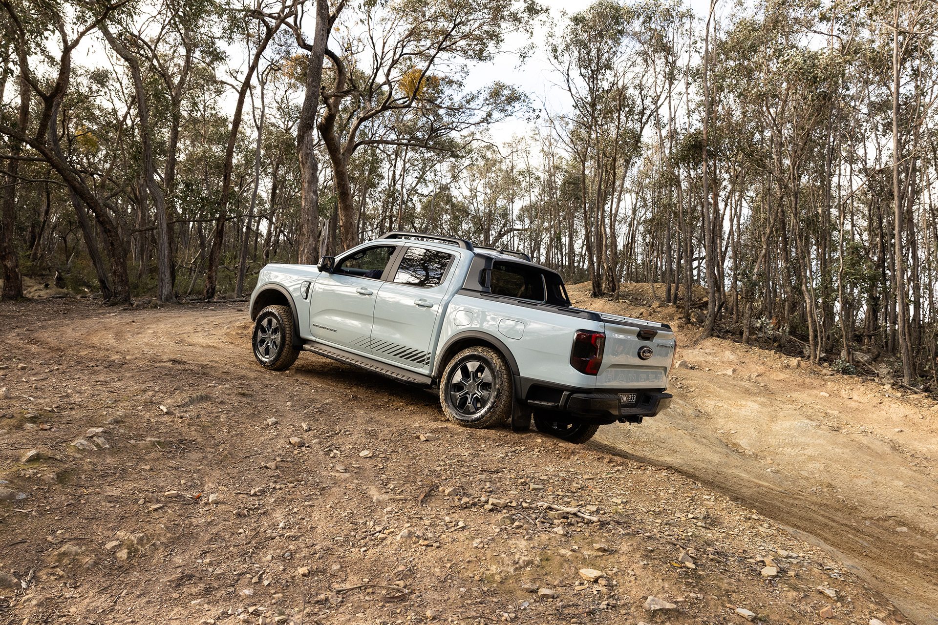 Ford Ranger plug-in hybrid in the bush