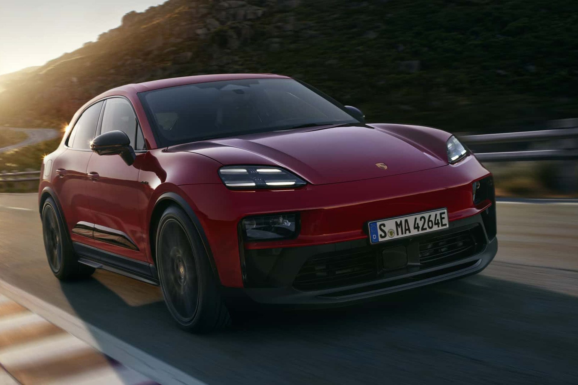Porsche Macan GTS in red