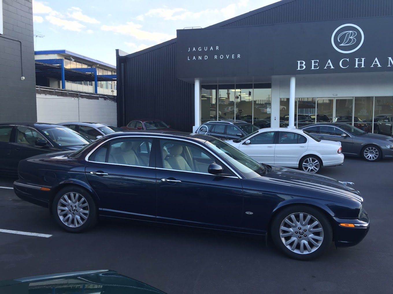 A Jaguar outisde Beacham