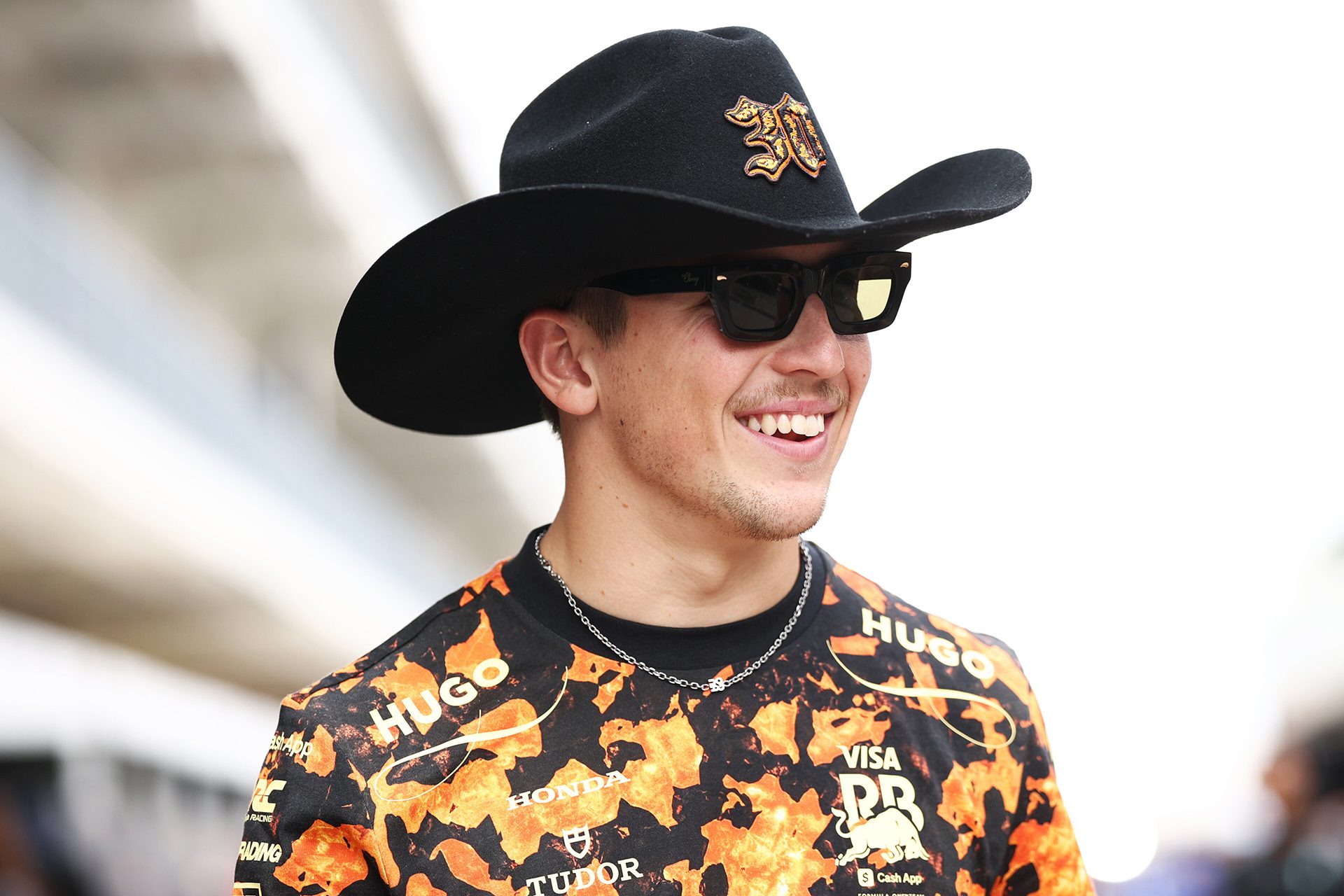 Lawson in black cowbay hat