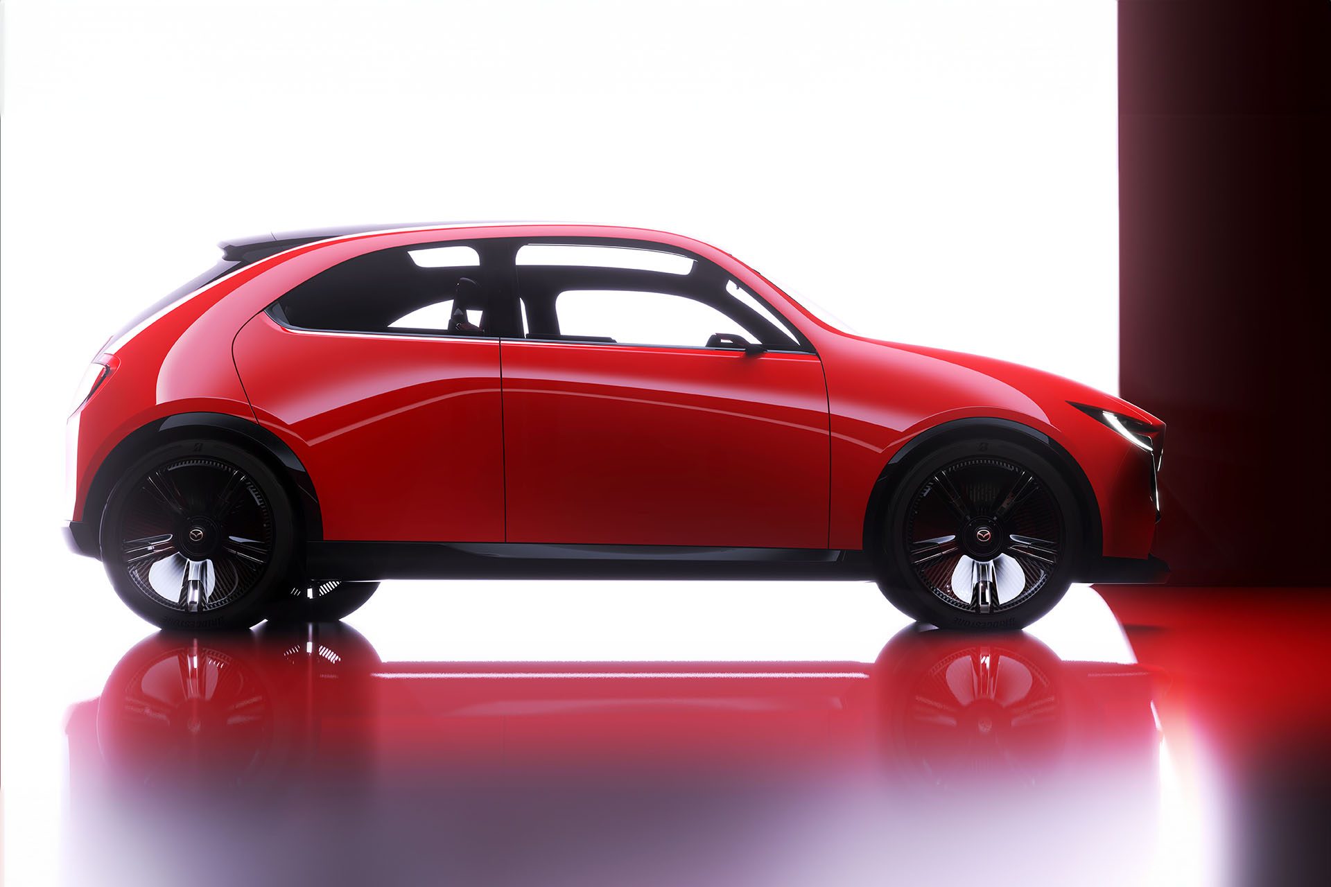 Mazda Vision X compact in red