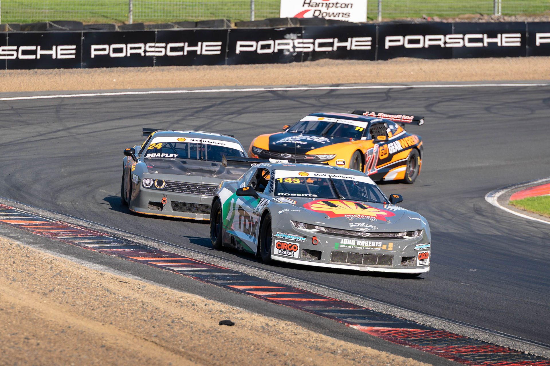 TA2 race cars on a track