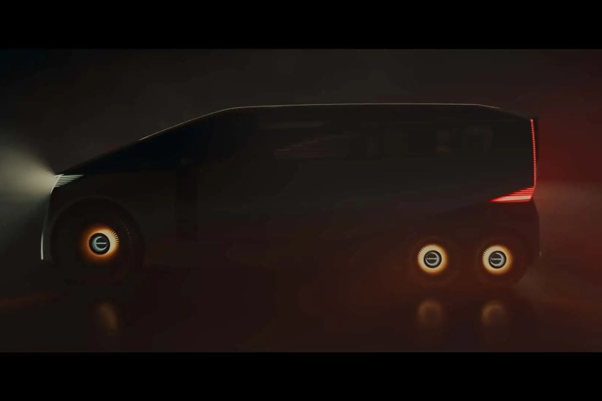 Lexus LS concept shrouded in smoke