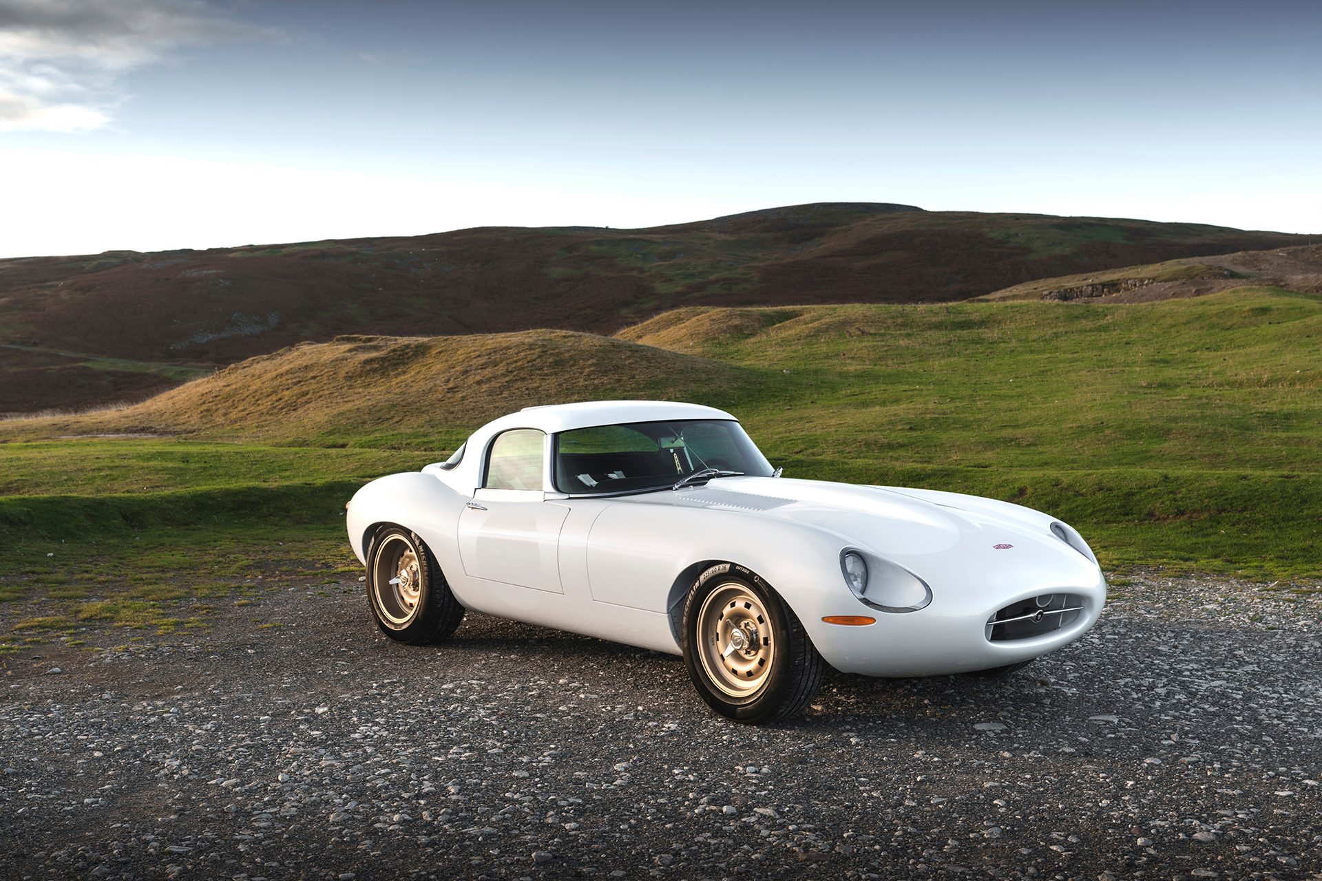 E Type in white