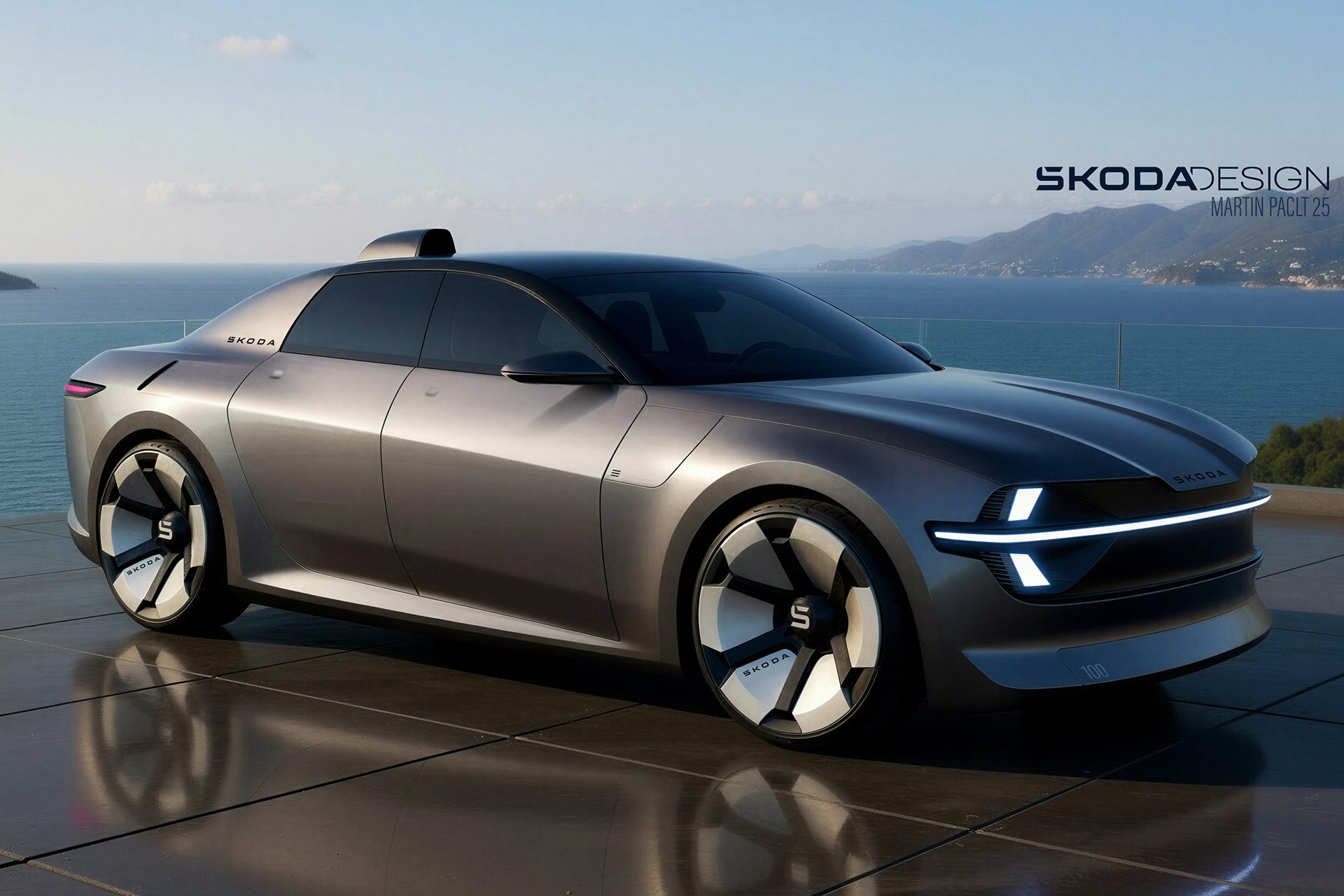 Skoda concept in the sun