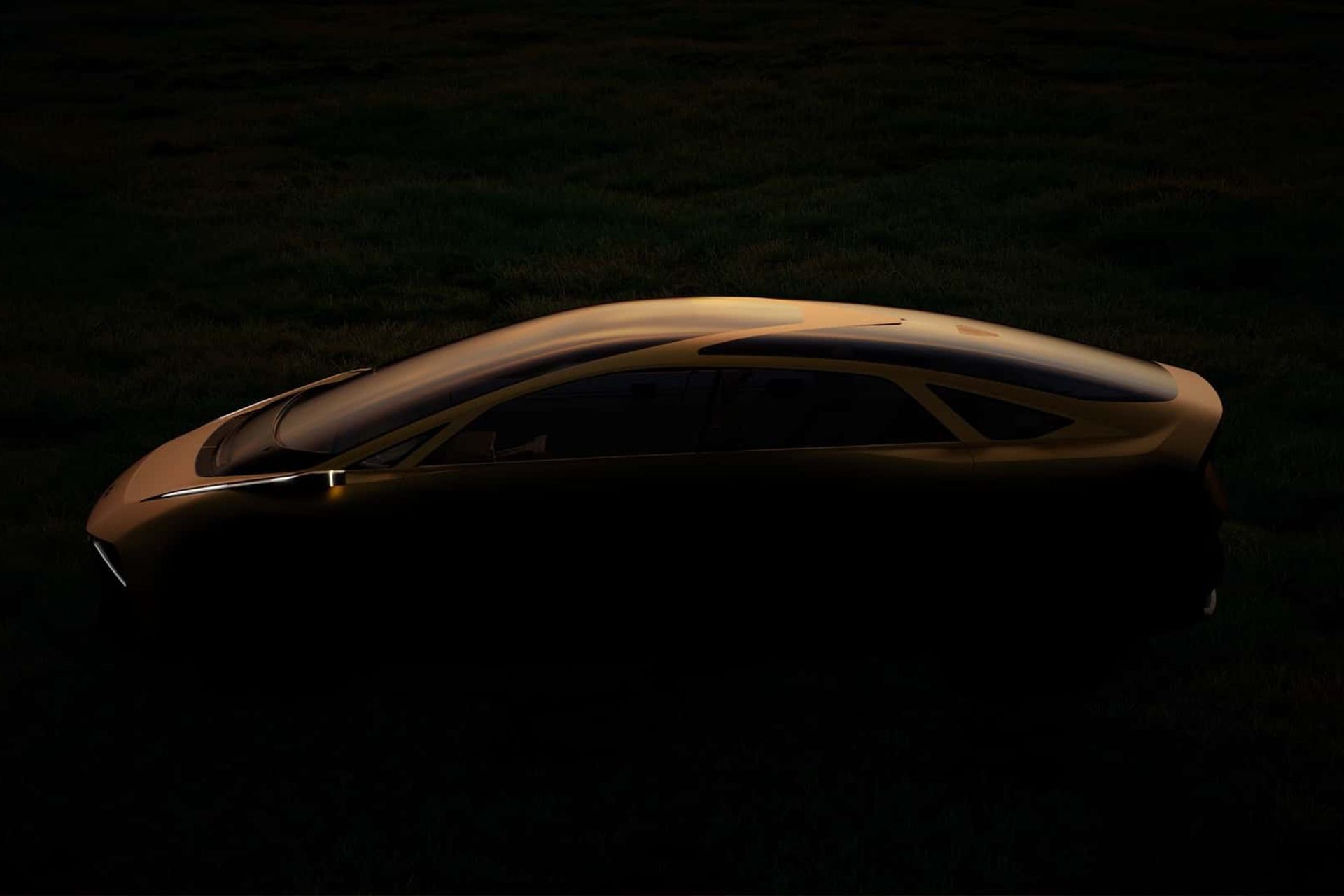 Kia electric concept in the shadows